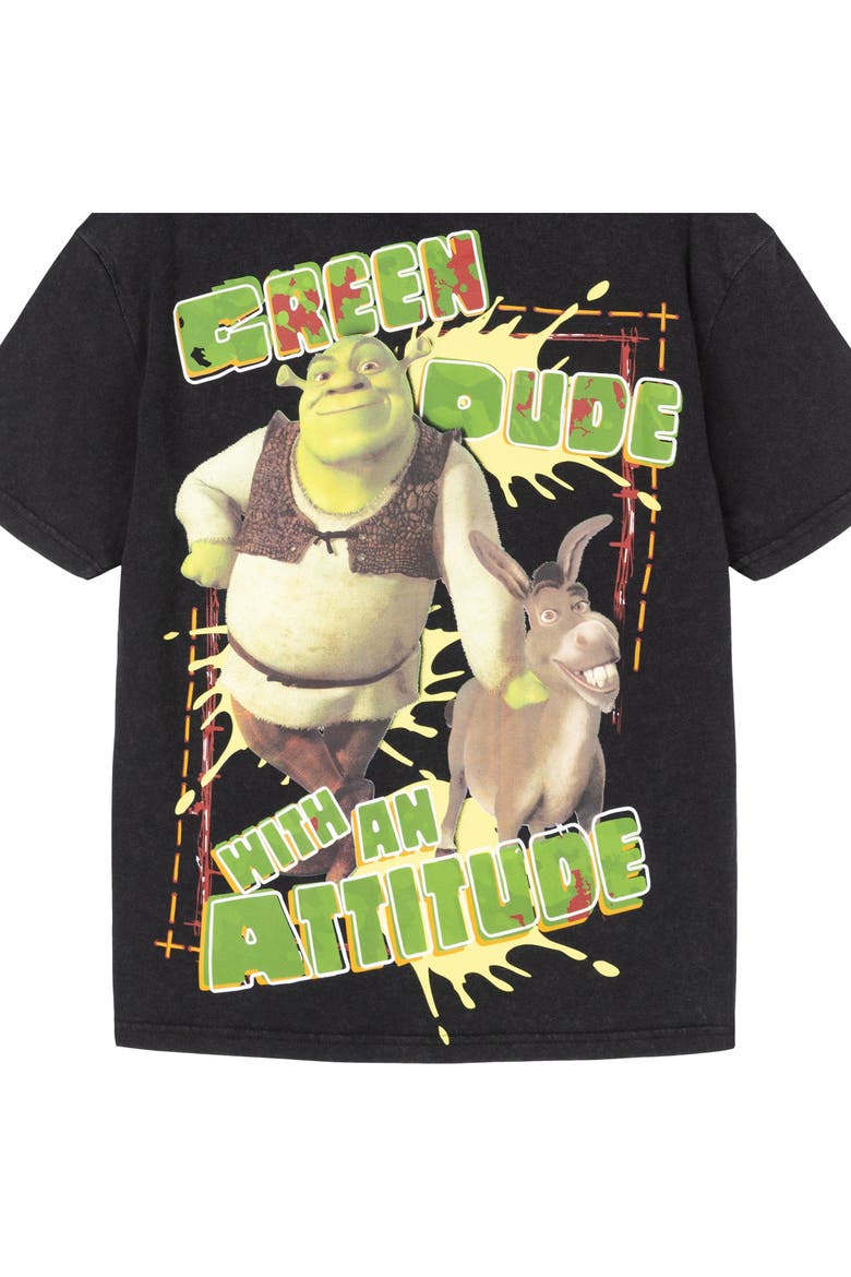 Shrek Short Sleeve T-Shirt, Alternate, color, Shrek Charcoal