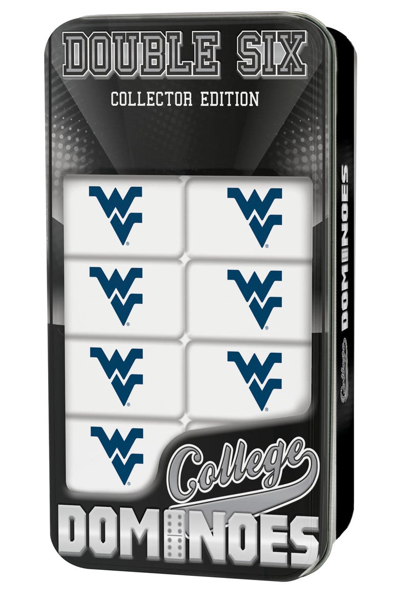 Officially Licensed NCAA West Virginia Mountaineers 28 Piece Dominoes Game for Adults, Main, color, Multicolor