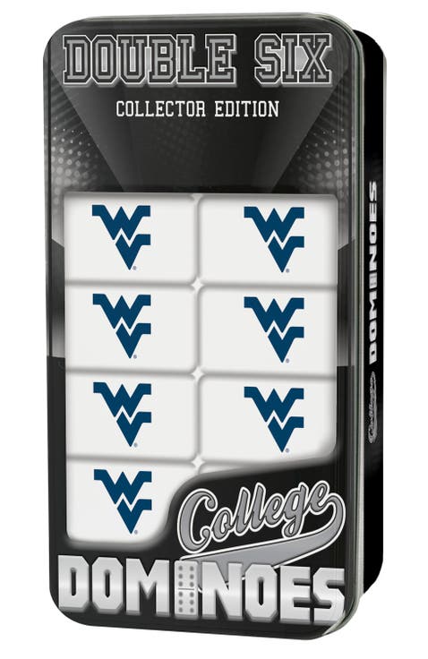 Officially Licensed NCAA West Virginia Mountaineers 28 Piece Dominoes Game for Adults