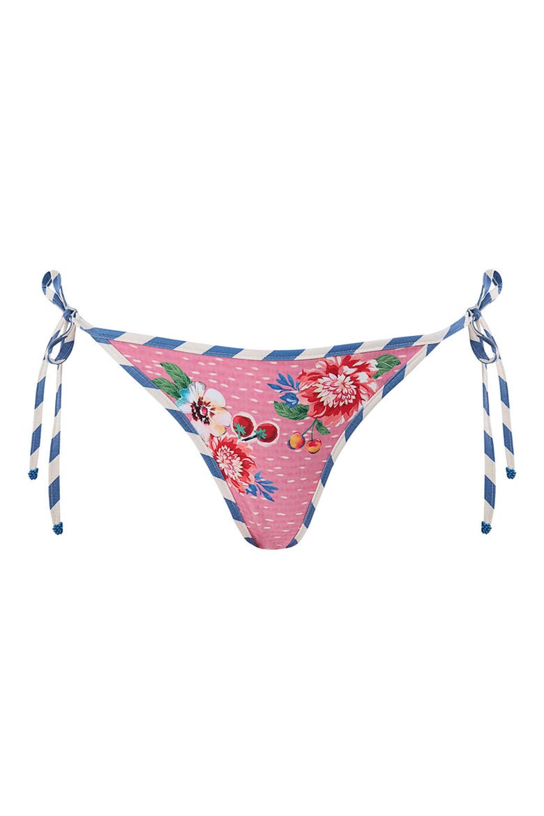 Clemente Reversible Side Tie Bikini Bottoms, Alternate, color, RED