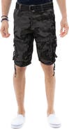 XRAY Belted Snap Button Cargo Shorts