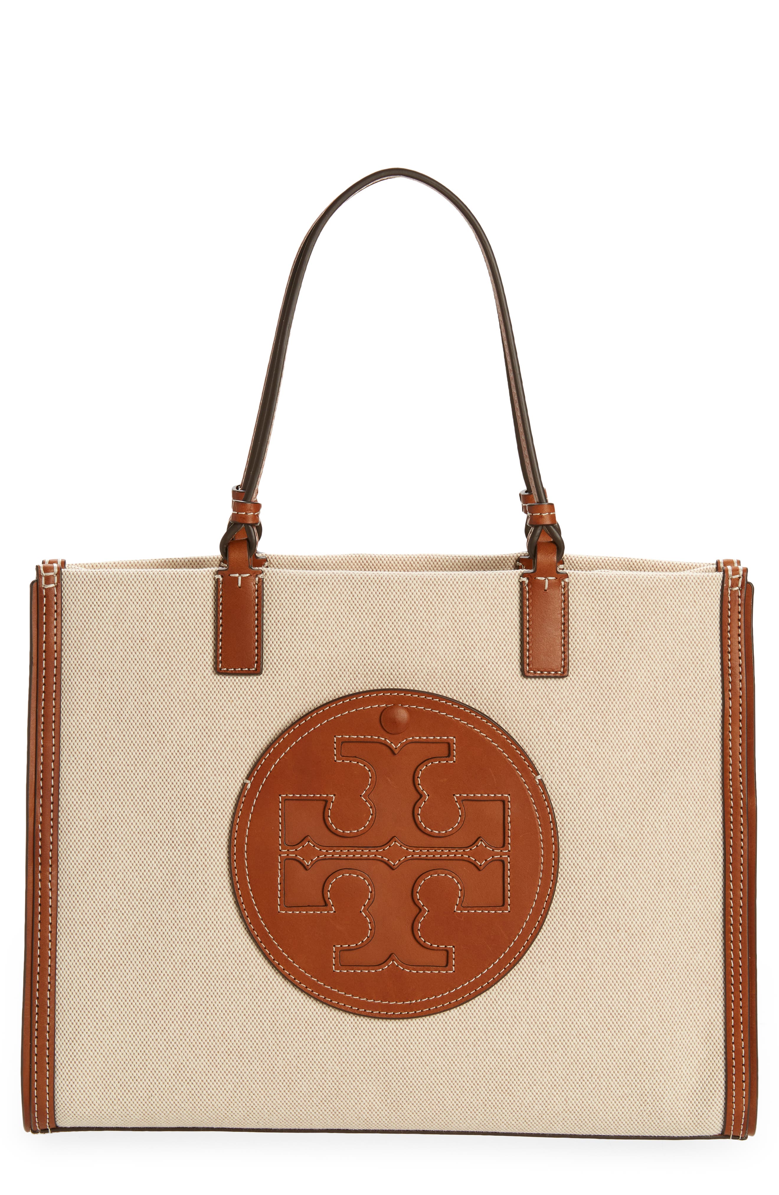 Tory Burch Small Ella Canvas Tote, Main, color, 