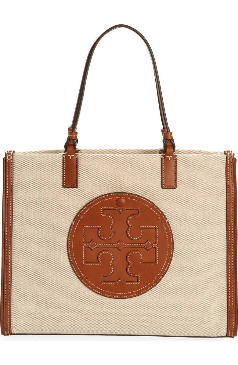 Tory Burch Small Ella Canvas Tote, Main, color,