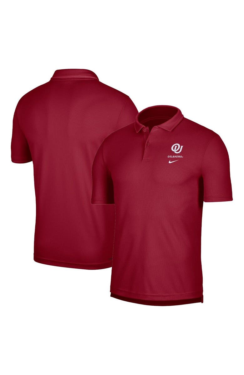 Nike Men's Nike Crimson Oklahoma Sooners UV Performance Polo, Main, color, Crimson