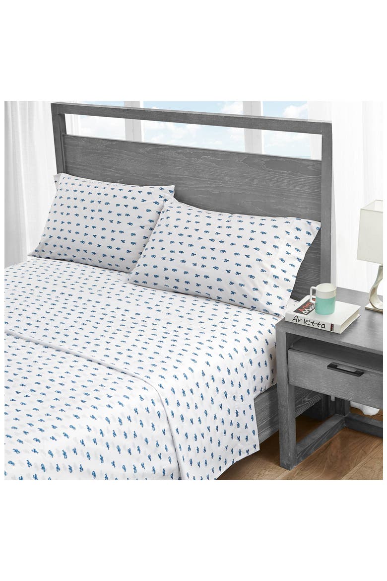Closyter 200 Thread Count Cotton Percale Sheet Set, Alternate, color, BLUE