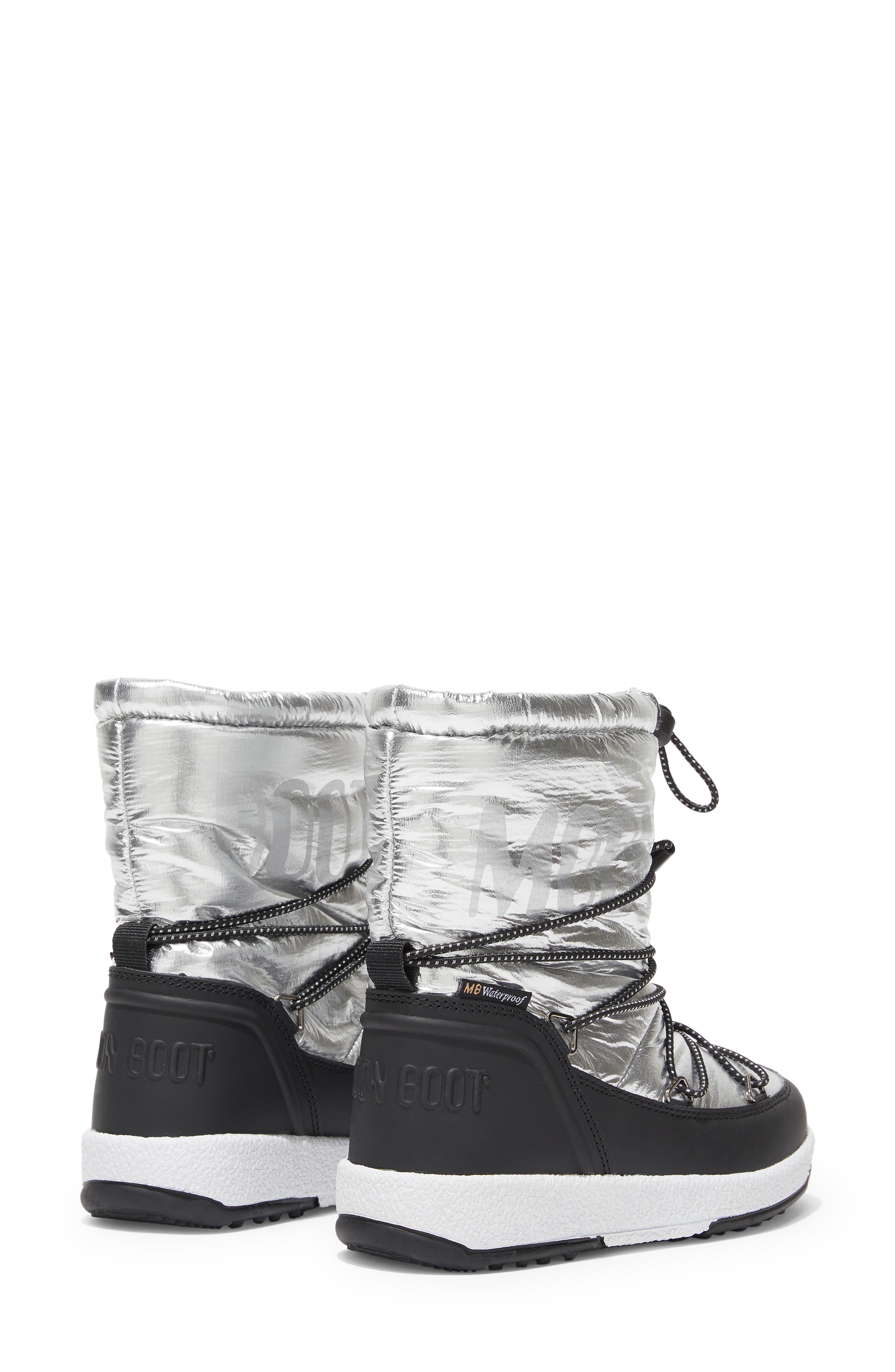 Moon Boot<sup>®</sup> Kids' Junior Metallic Waterproof Boot, Alternate, color, 