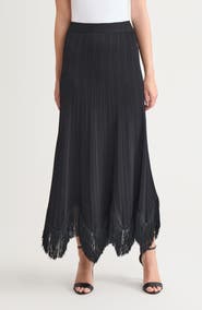 Misook x Lani Lynn Fringe Knit Skirt