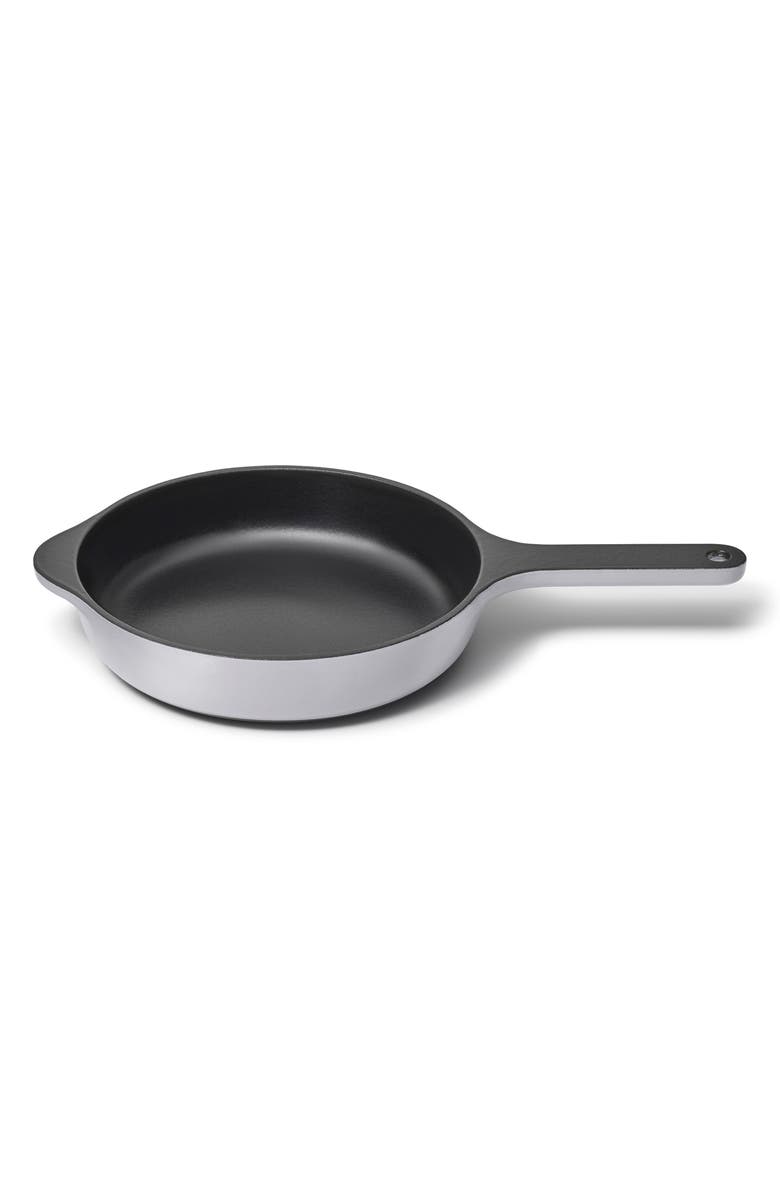 CARAWAY 8-Inch Enameled Cast Iron Skillet, Main, color, Gray