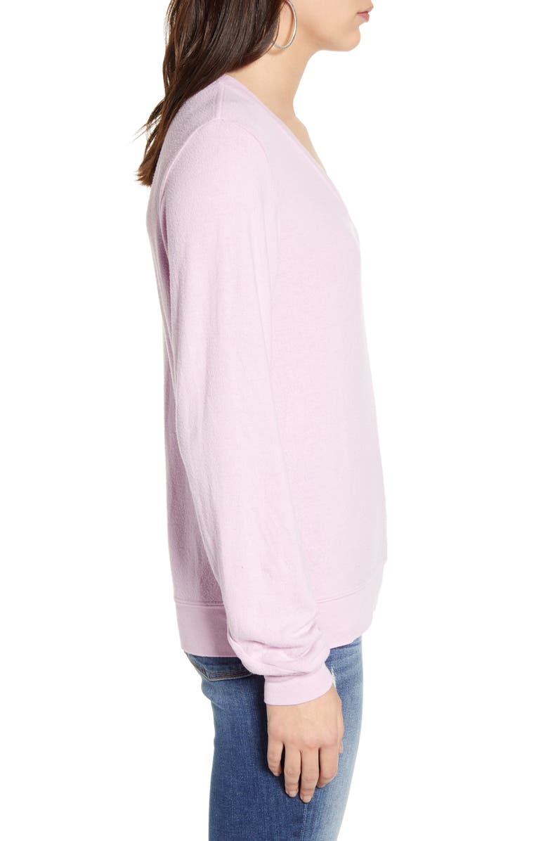 Wildfox Baggy Beach V-Neck Top, Alternate, color, 