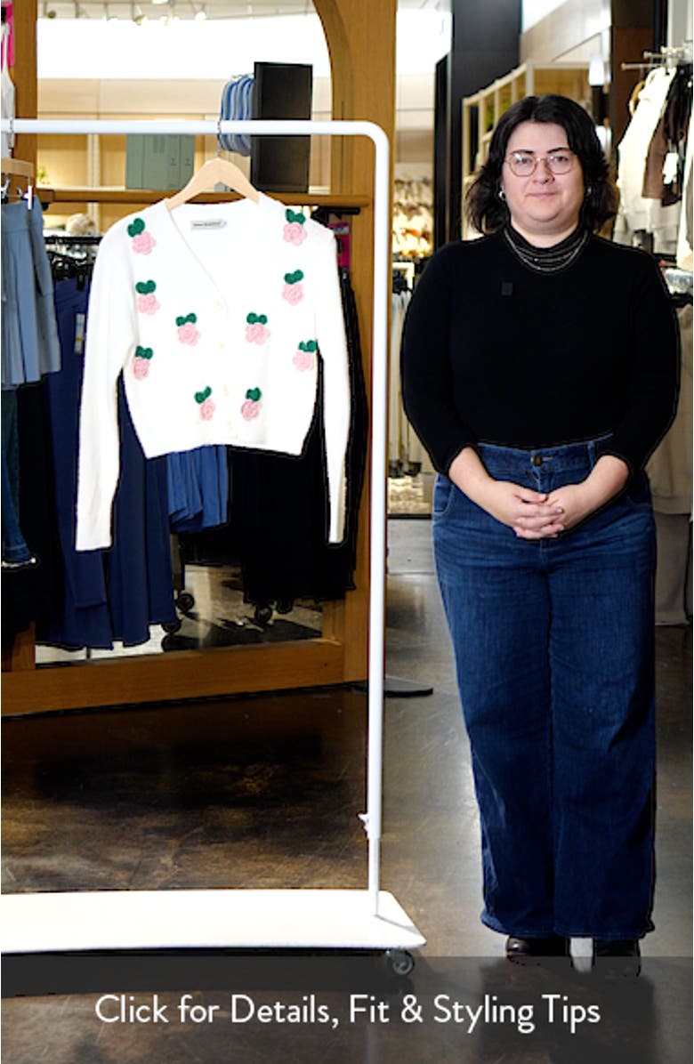 Kids' Floral Embellished Cardigan, sales video thumbnail