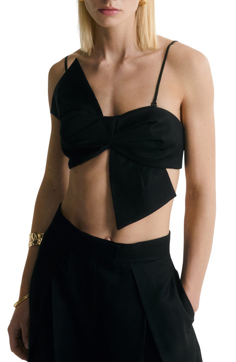MANGO Bow Crop Top, Main, color,