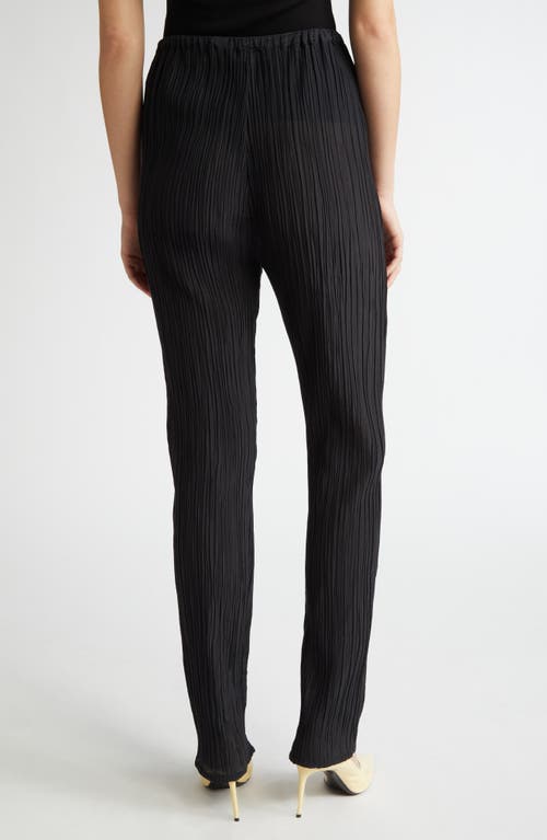 Bite Studios Parchment Pleated Cotton & Silk Pants In Black
