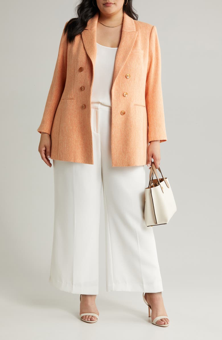 Tahari ASL Summer Tweed Open Front Jacket, Main, color,
