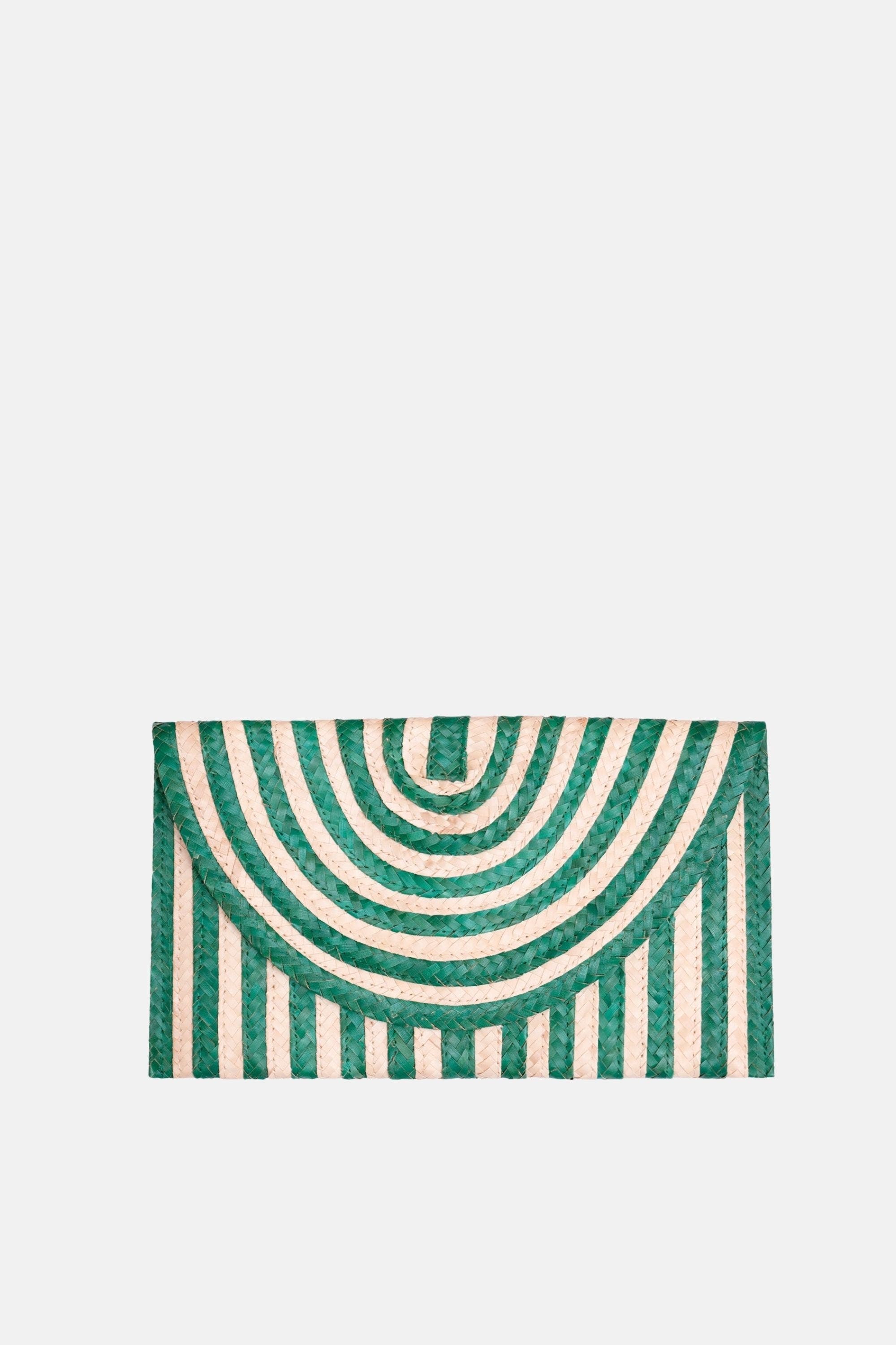 Brooke Clutch Bag, Main, color, Cream/Green