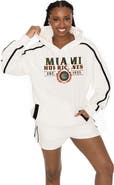 GAMEDAY COUTURE Men's Gameday Couture Cream Miami Hurricanes Down, Set, Go Hoodie and Shorts Lounge Set