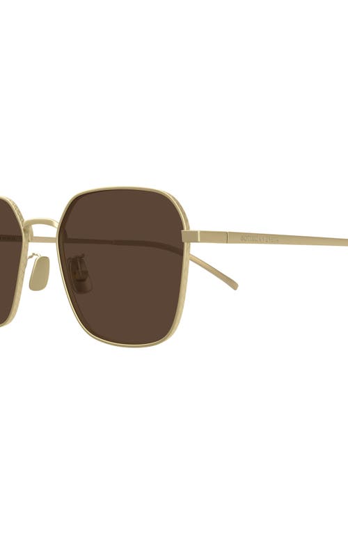 Bottega Veneta 55mm Square Sunglasses In Brown