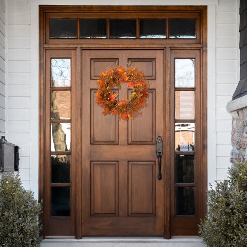 Northlight Maple Leaf With Berries Artificial Fall Harvest Wreath In Multi