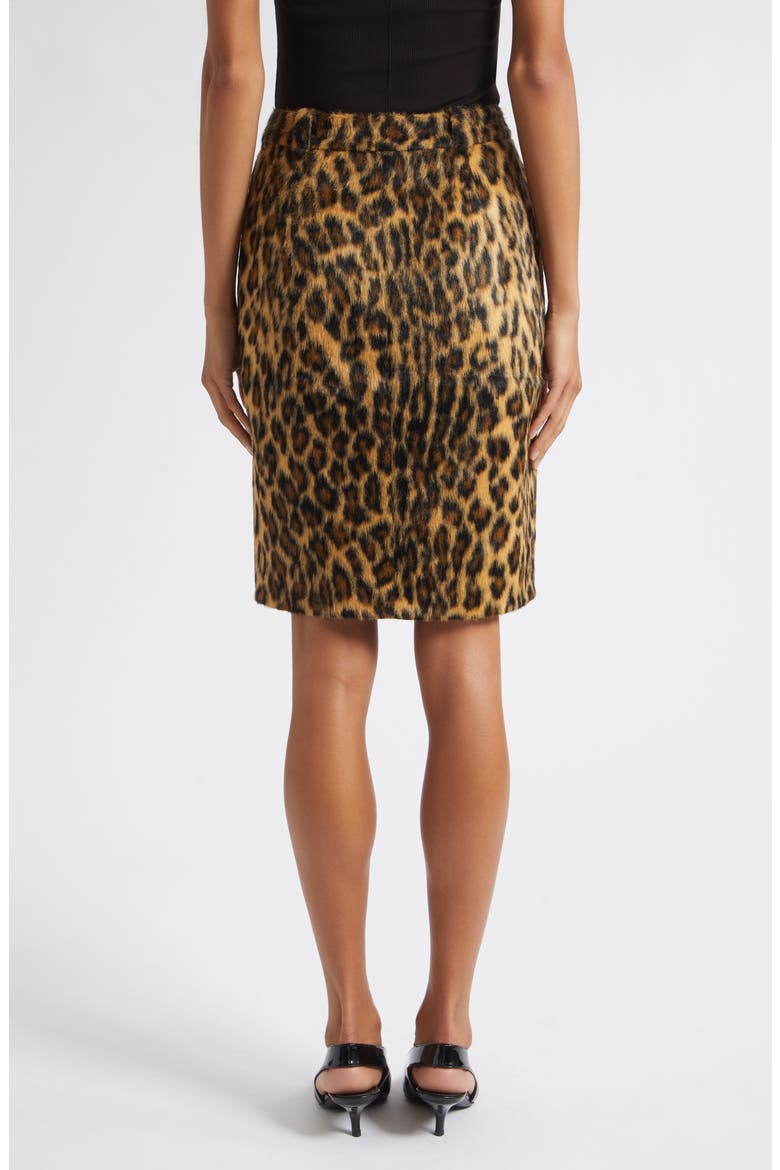 Noelle Faux Fur Pencil Skirt, Alternate, color, MULTI