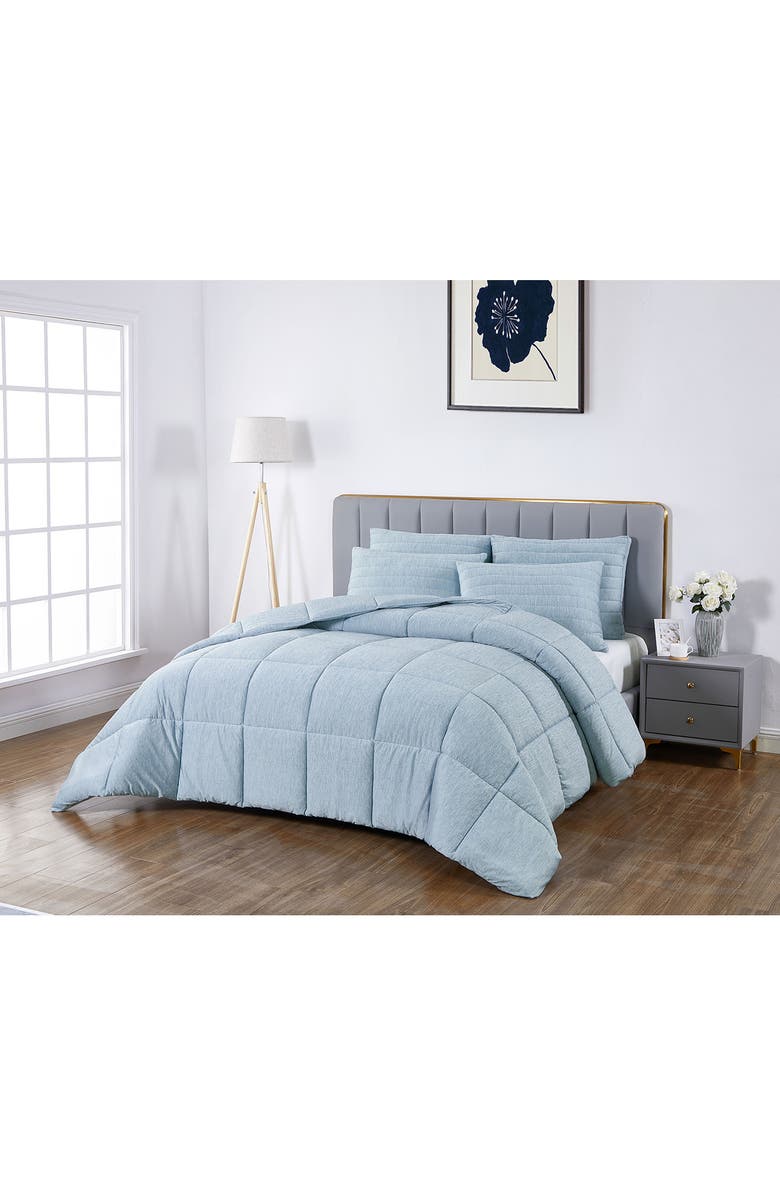 Allied Home Below Zero Cooling Quilted Comforter, Alternate, color, Blue