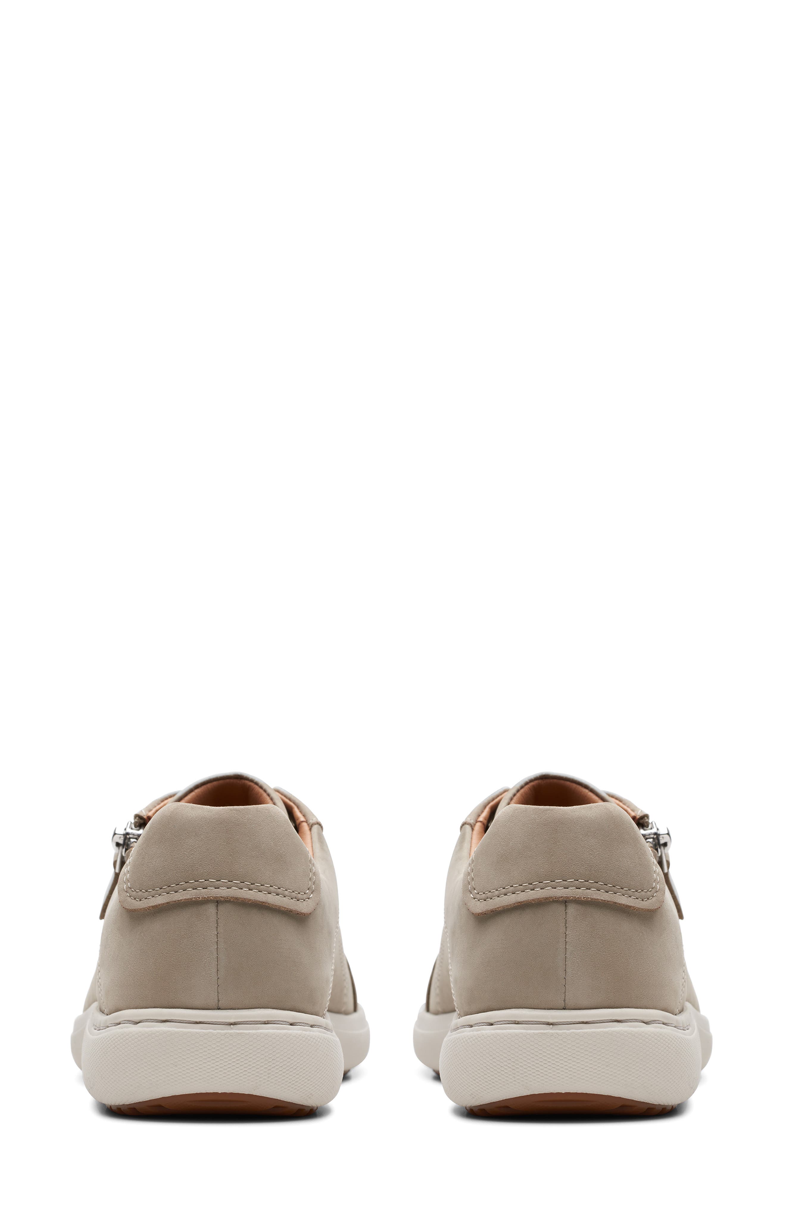 Clarks<sup>®</sup> Nalle Zip Sneaker, Alternate, color, Stone Nubuck