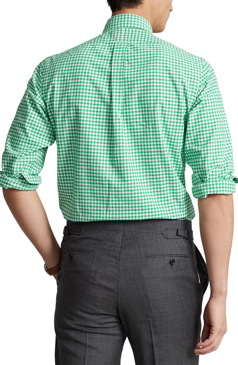 Polo Ralph Lauren Gingham Oxford Cotton Button-Down Shirt, Alternate, color,