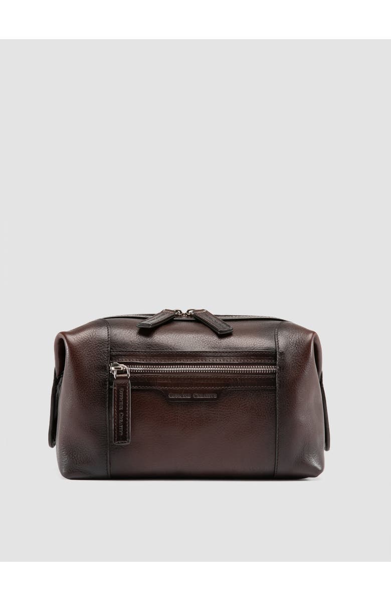 Officine Creative Jules Beauty Bag, Main, color, Brown