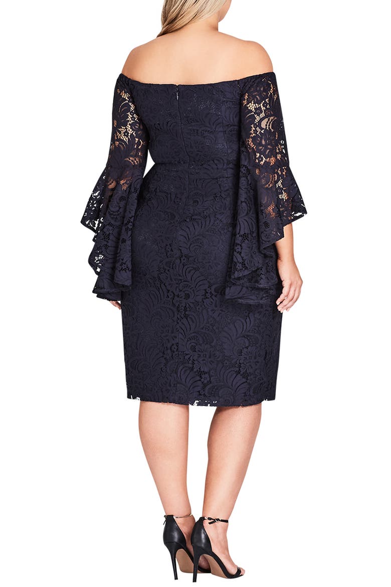 Mystic Lace Dress, Alternate, color, NAVY