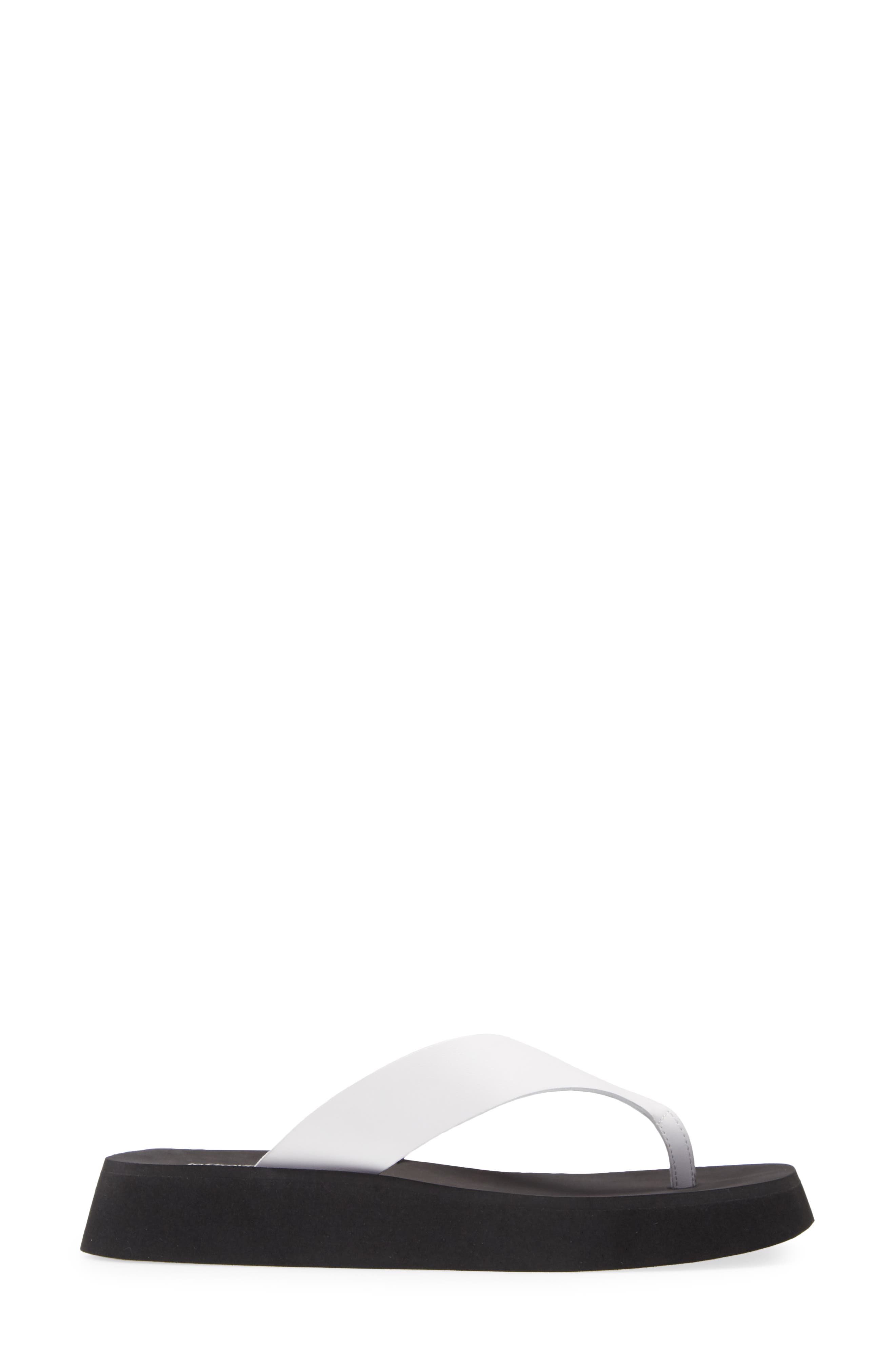 Diggin' Flip Flop, Alternate, color, WHITE LEATHER