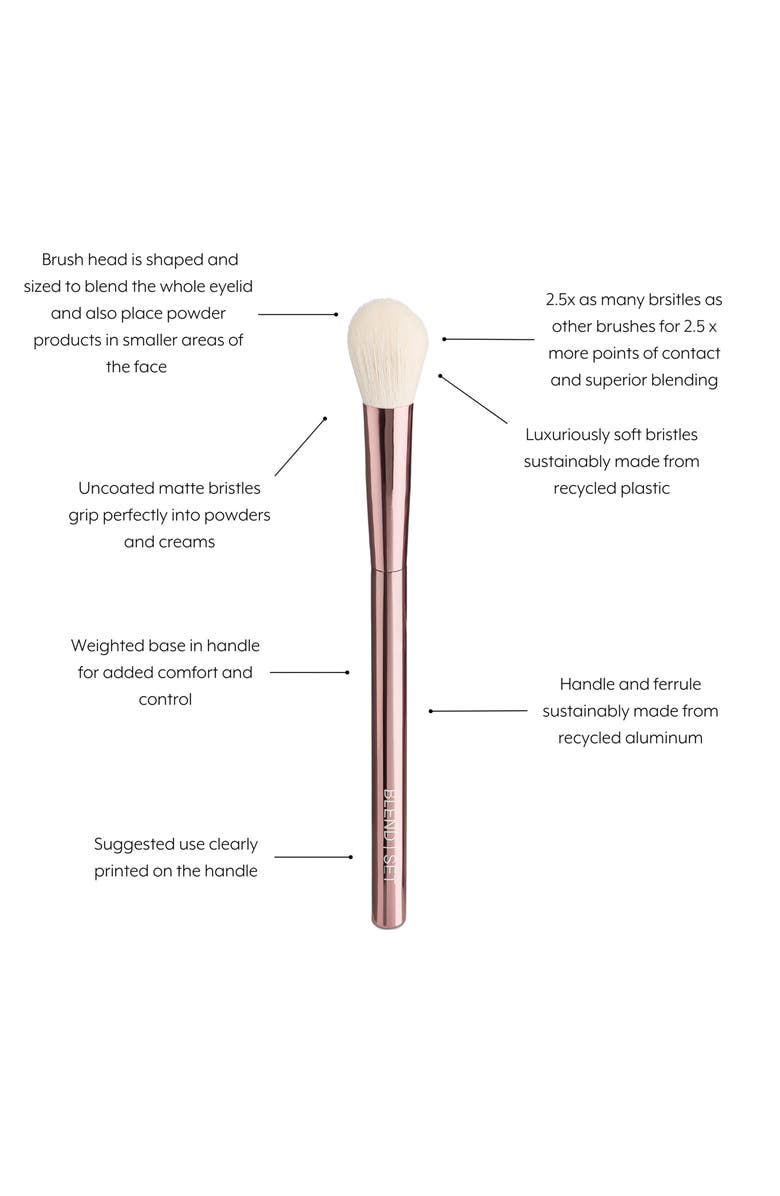 Jenny Patinkin Sustainable Luxury Blend/Set Brush, Alternate, color, Rose Gold