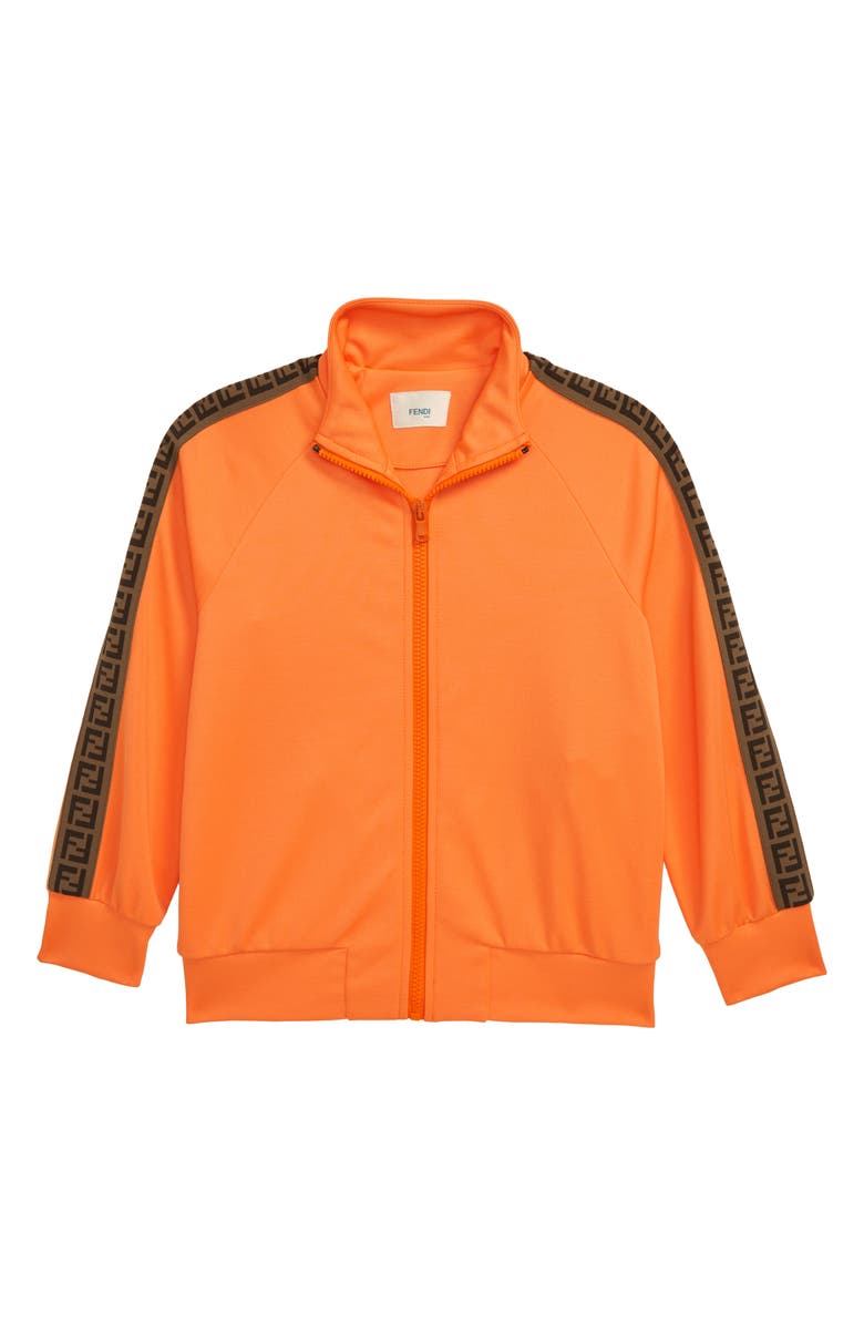 Fendi FF Logo Tape Track Jacket, Main, color,