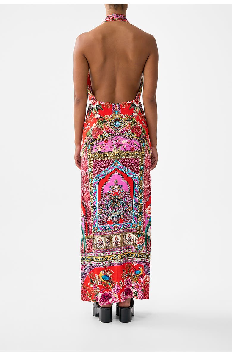 Camilla Deep Cowl Plunge Dress, Alternate, color, Heirloom Empire