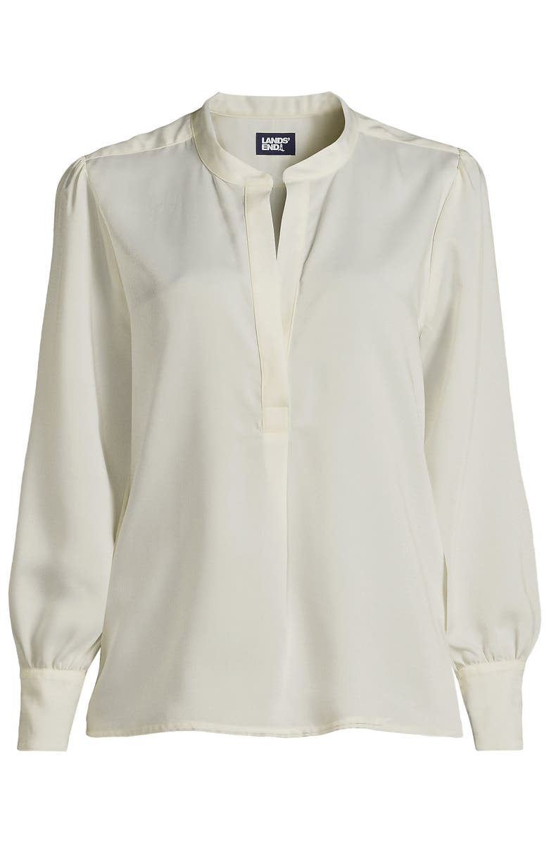 Lands' End Satin Popover Shirt, Alternate, color, 