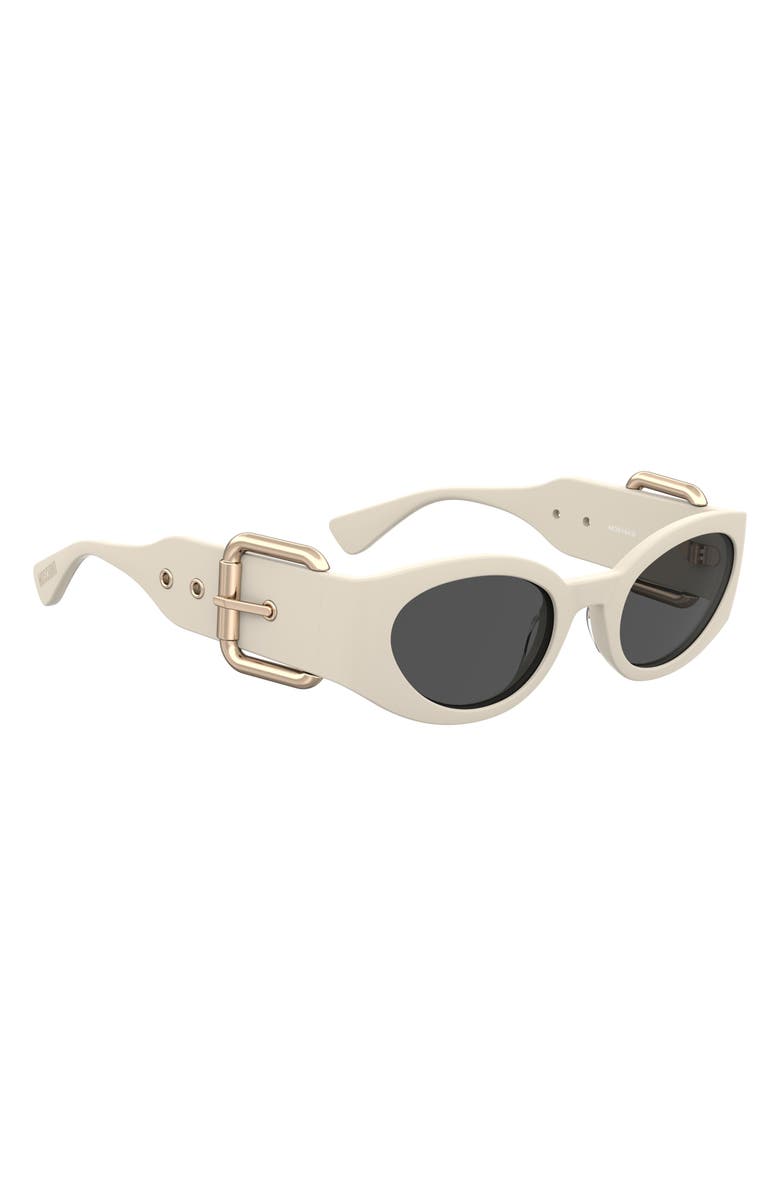 Moschino 53mm Cat Eye Sunglasses, Alternate, color, Ivory
