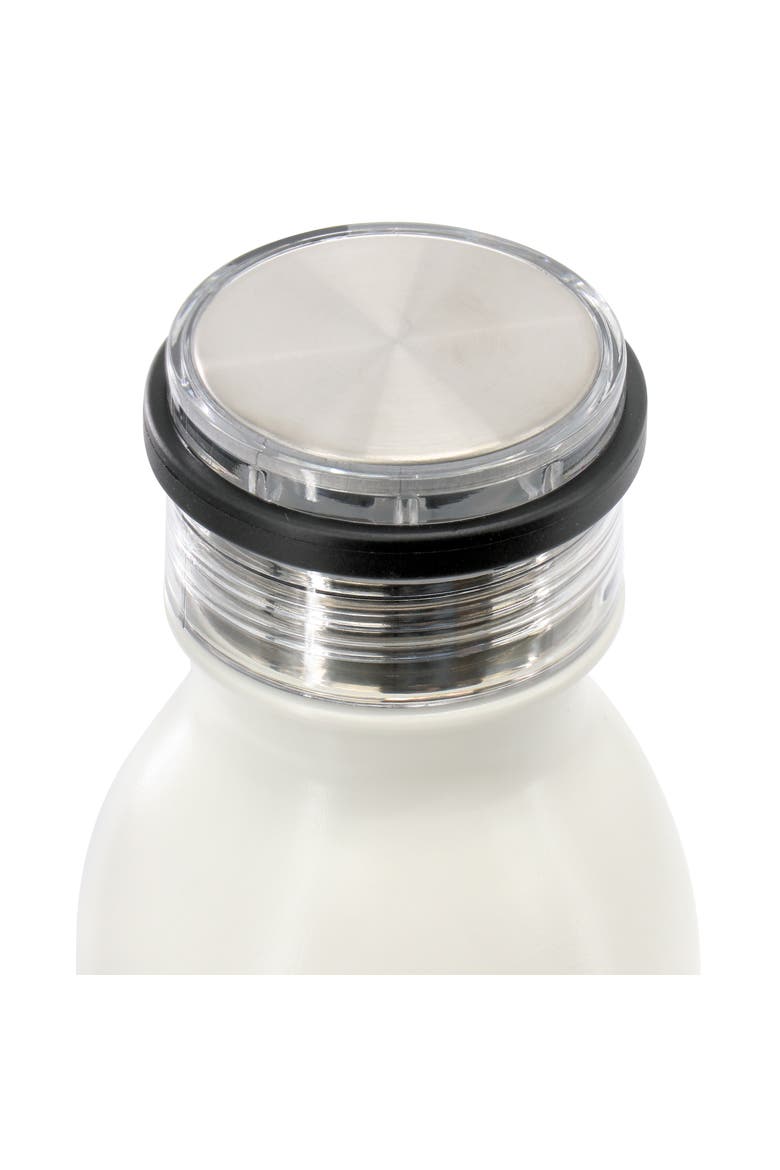 Marina 20oz Stainless Steel Thermal Bottle with Acrylic Lid, Alternate, color, White