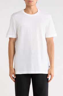 BOSS Thompson Cotton & Linen Blend Knit T-Shirt