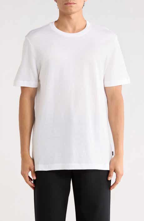 BOSS Thompson Cotton & Linen Blend Knit T-Shirt