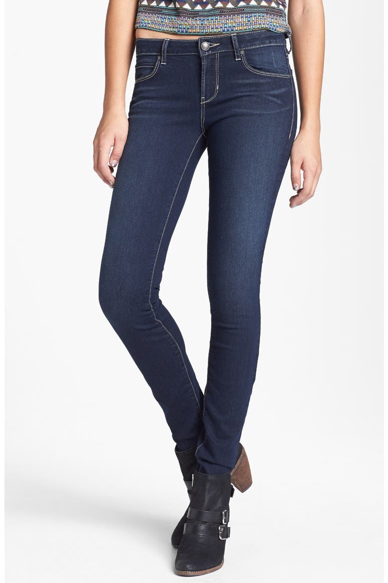 'Mya Abyss' Skinny Jeans, Main, color, DARK WASH