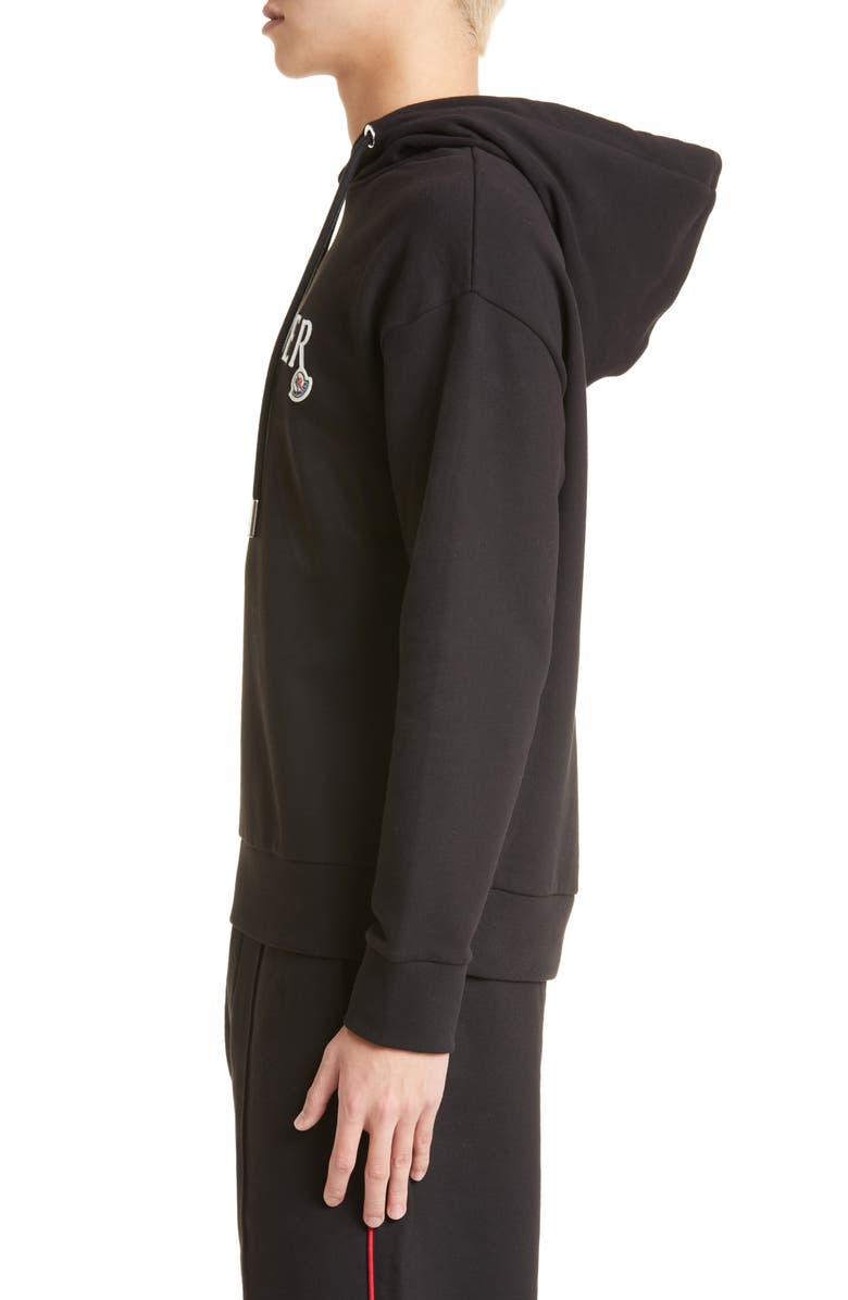 Moncler Logo Hoodie, Alternate, color,