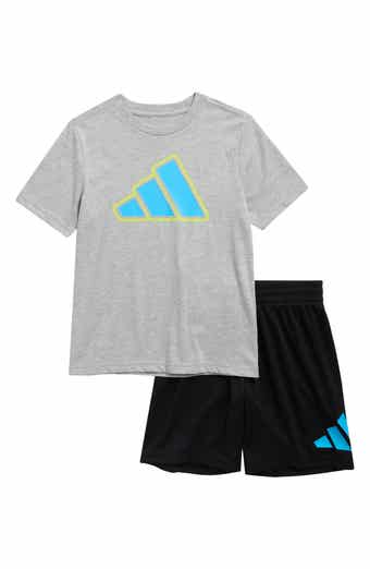 adidas Kids' Logo T-Shirt & Mesh Shorts Set