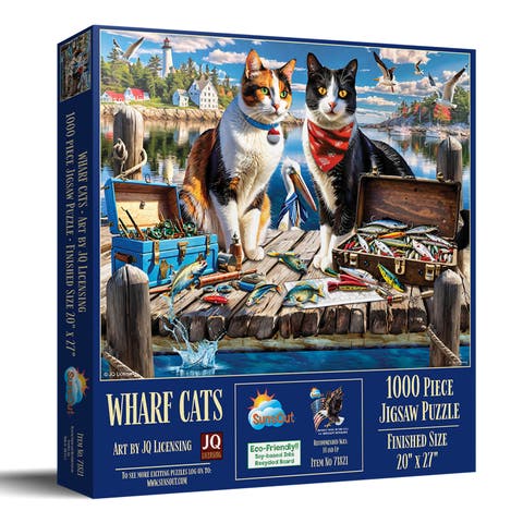 Wharf Cats 1000 piece Jigsaw Puzzle for Adults