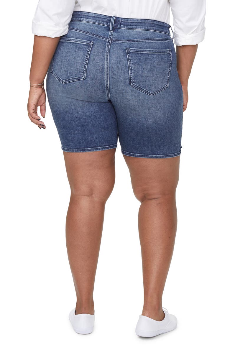 Ella Side Slit Denim Shorts, Alternate, color, LAZARO