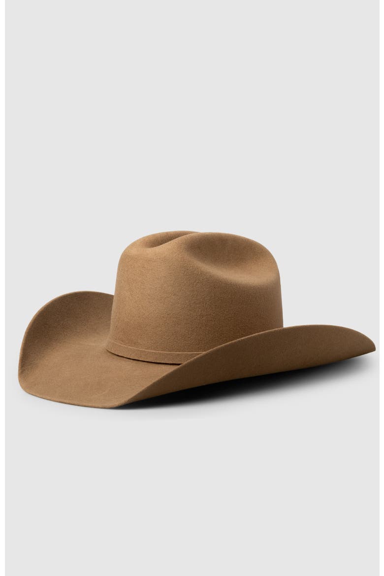 The Ethernal Wool Western Cowboy Hat, Main, color, Khaki