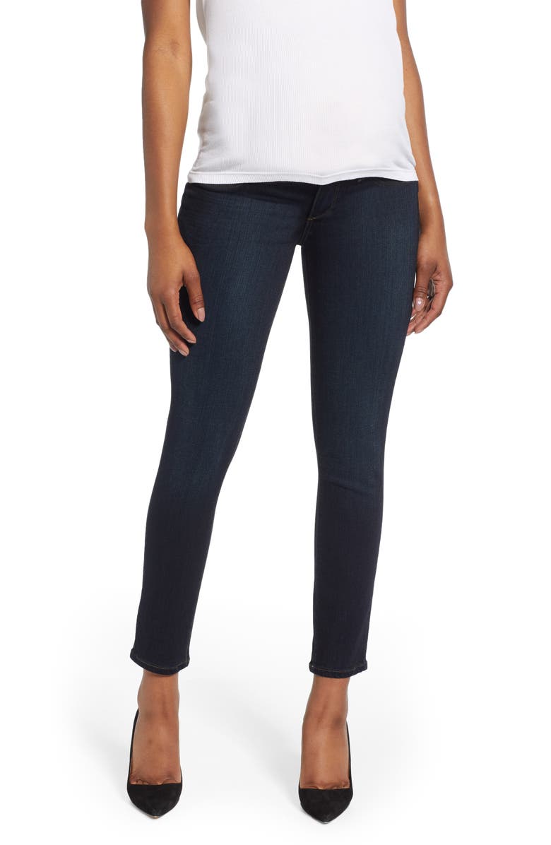 PAIGE Transcend - Verdugo Ankle Skinny Maternity Jeans, Alternate, color,