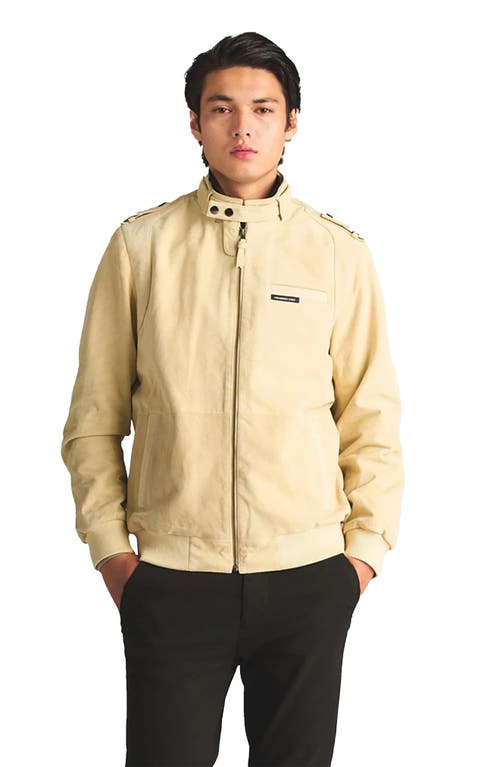 Members Only Soft Suede Iconic Jacket In Chamois