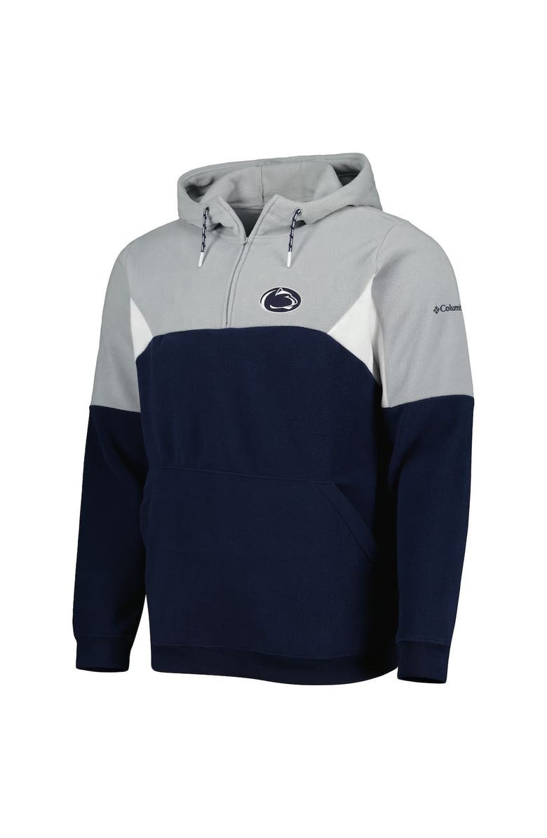 Columbia Men's Columbia Navy Penn State Nittany Lions Lodge Quarter-Zip Hoodie, Alternate, color, 