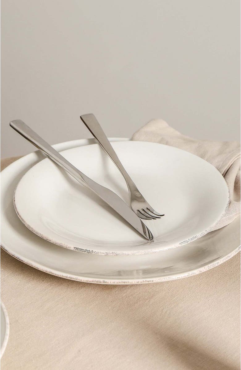 Stone Lain Essence Stoneware 12-Piece Dinnerware Set, Alternate, color, White