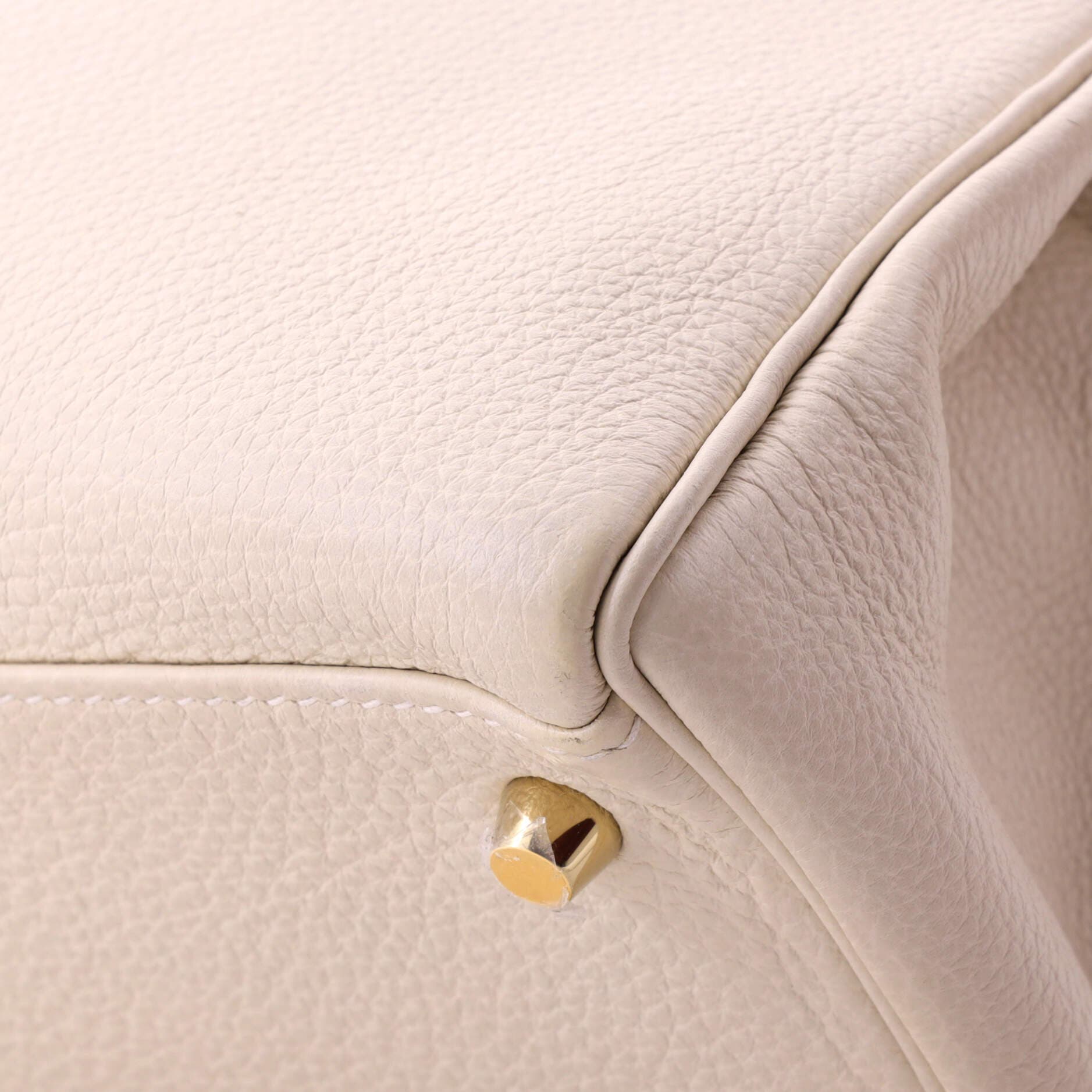 Pre-Owned Hermes Kelly Handbag Light Togo with Gold Hardware 28, Alternate, color, Beton
