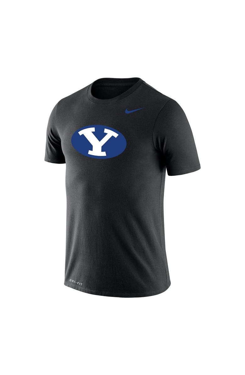 Nike Men's Nike Black BYU Cougars School Logo Legend Performance T-Shirt, Alternate, color, 