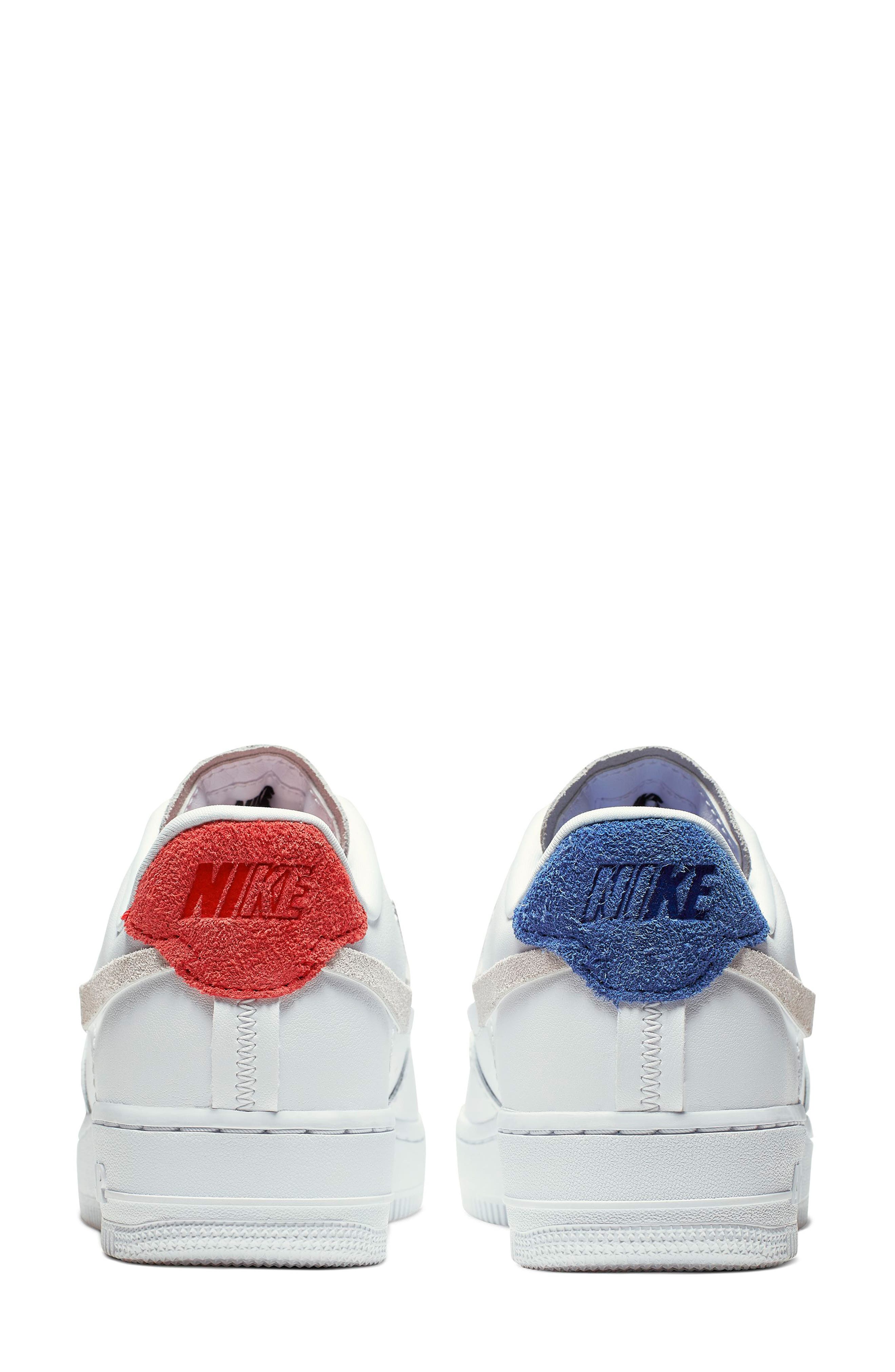 Air Force 1 '07 LX Sneaker, Alternate, color, WHITE/ PLATINUM TINT/ ROYAL