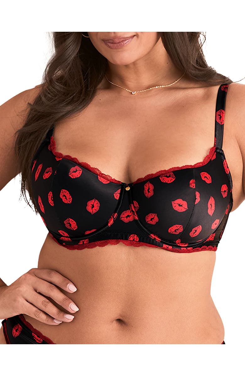 Adore Me Elsie Contour Balconette Bra, Main, color, Novelty Black